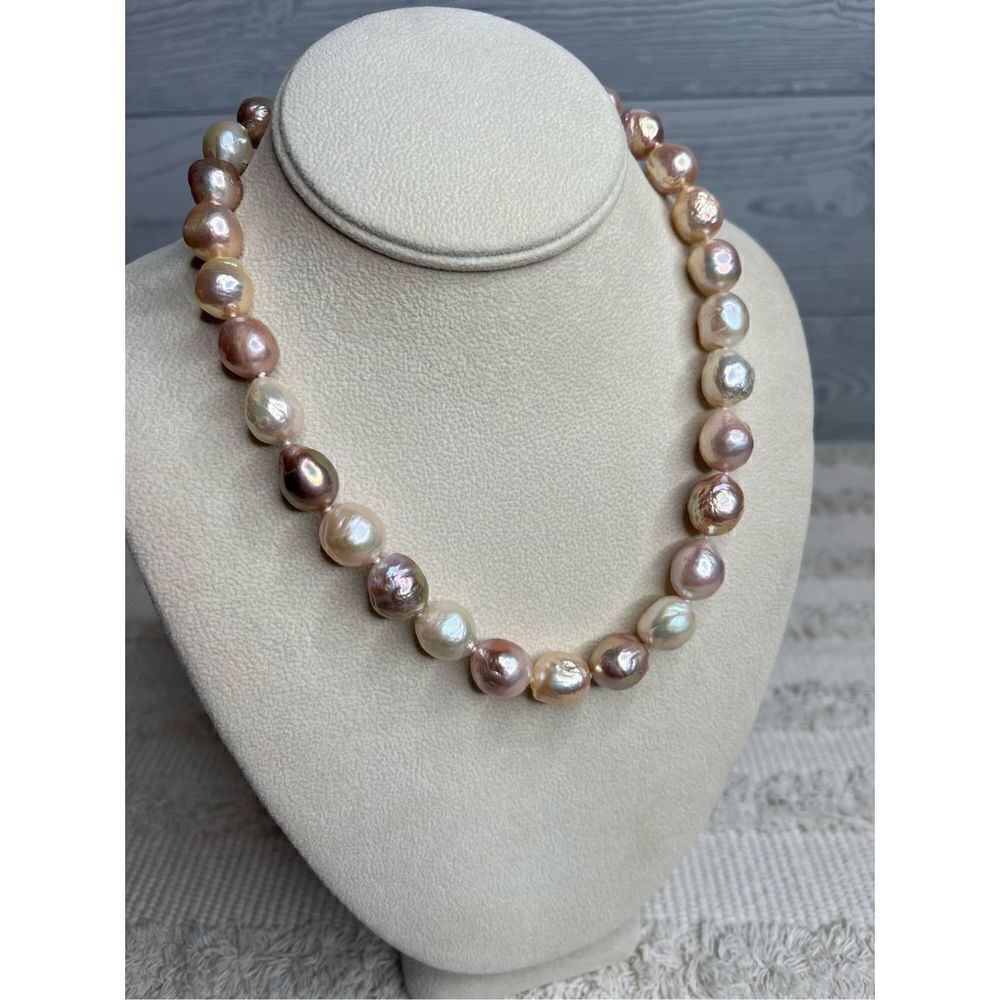 Honora Ming Cultured Pearl Blush Pink Champane luster 12.0MM-14.0MM